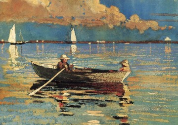  Gloucester Pintura al %C3%B3leo - Puerto de Gloucester Realismo pintor marino Winslow Homer